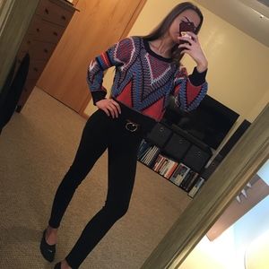 Multicolor knit sweater